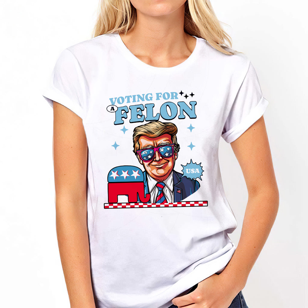 „Wähle einen verurteilten Republikaner“-T-Shirt, Trump-Shirt, Wahl-Shirt 2024, „Unterstütze Trump“-Shirt, „Wähle einen verurteilten Republikaner“-T-Shirt