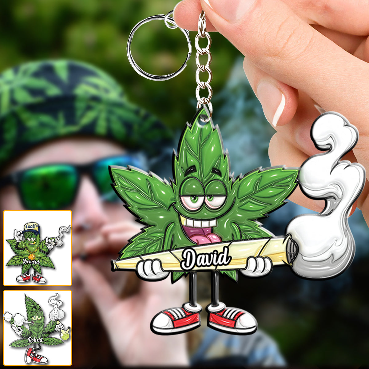 Cannabis - Personalized Weed Keychain
