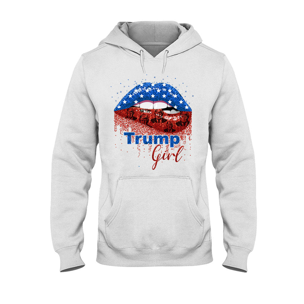 American Lips Trump Girl 2024 – T-Shirt und Hoodie