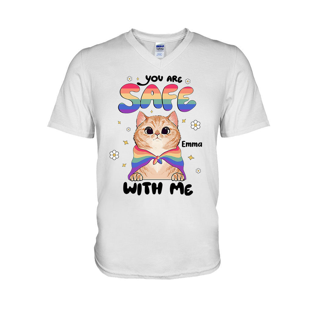 You Are Safe - Personalized LGBT Support T-shirt And Hoodie