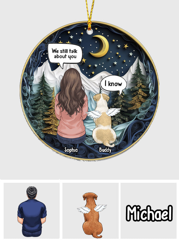 Miss You Always - Personalized Dog Ornament