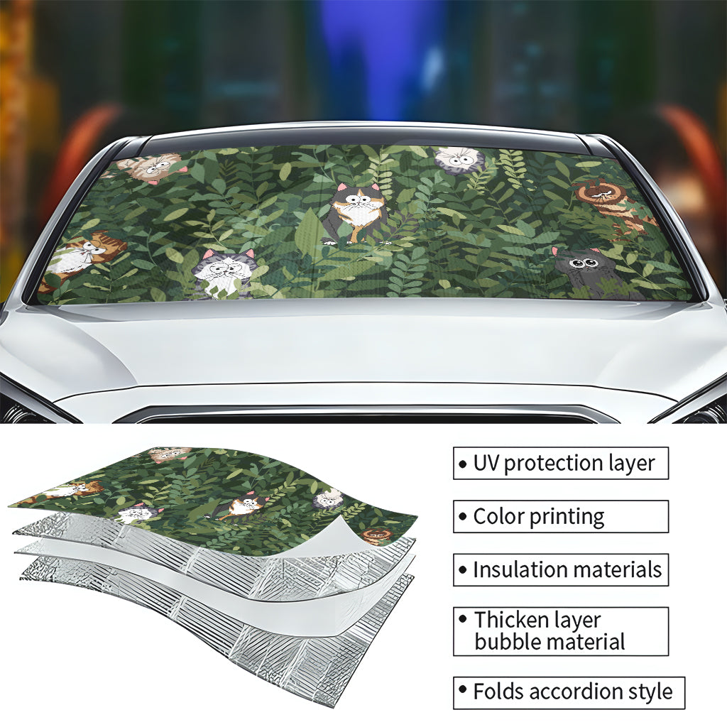 Hidden Cat - Personalized Cat Car Sunshade