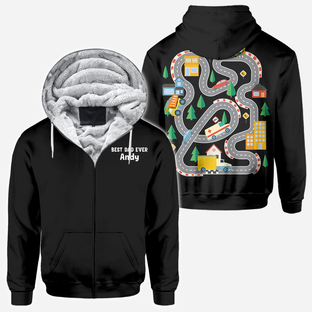 Road On The Back Massage Game T-shirt - Personalized Father All Over Shirt