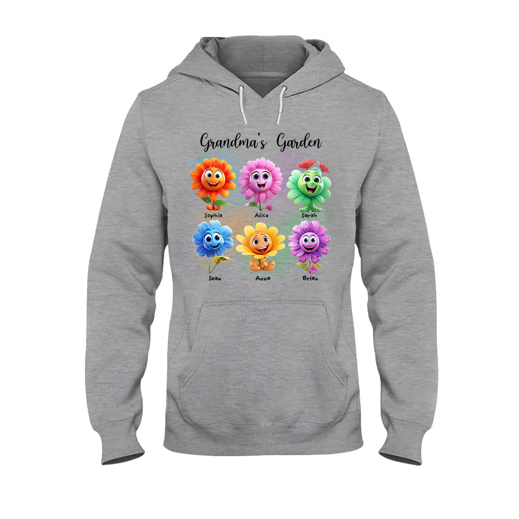 Grandma's Garden - Personalized Grandma T-shirt And Hoodie
