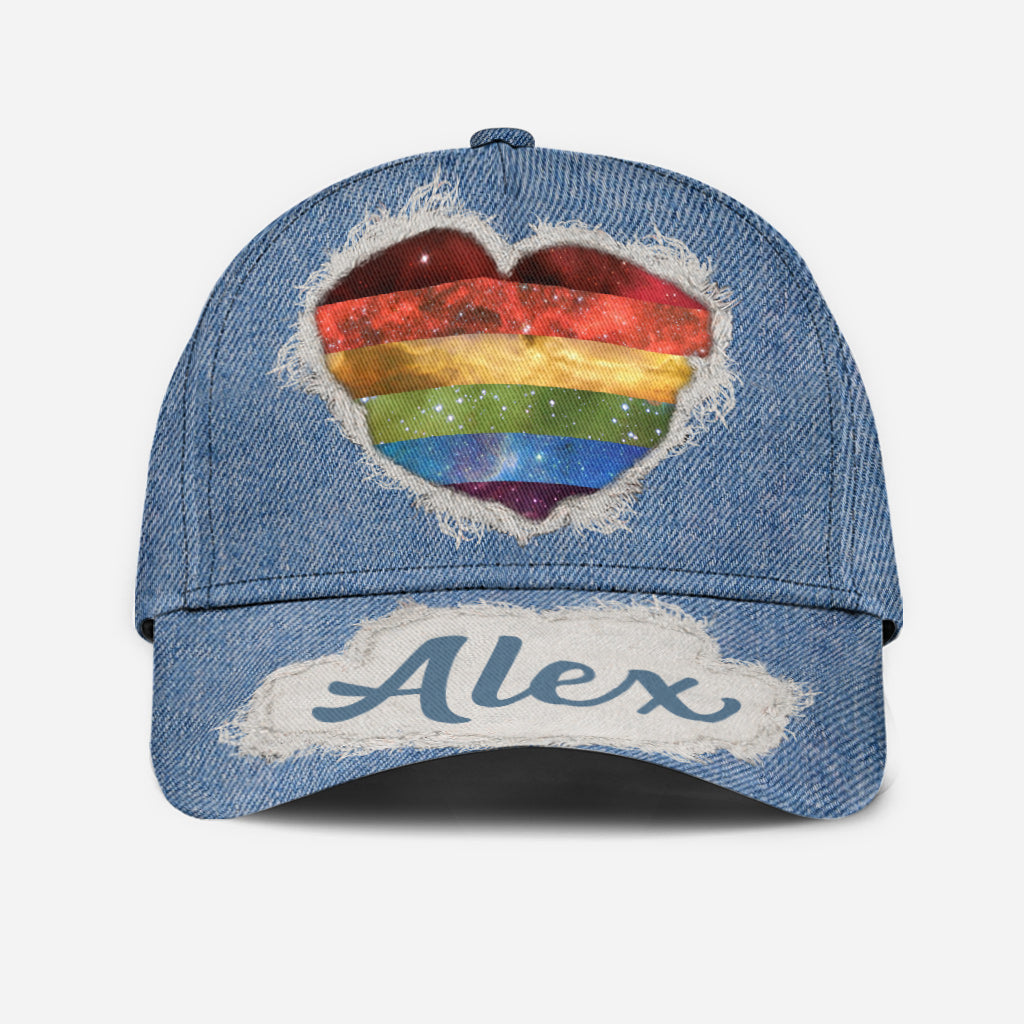 Pride Rainbow Galaxy - Personalized LGBT Support Classic Cap