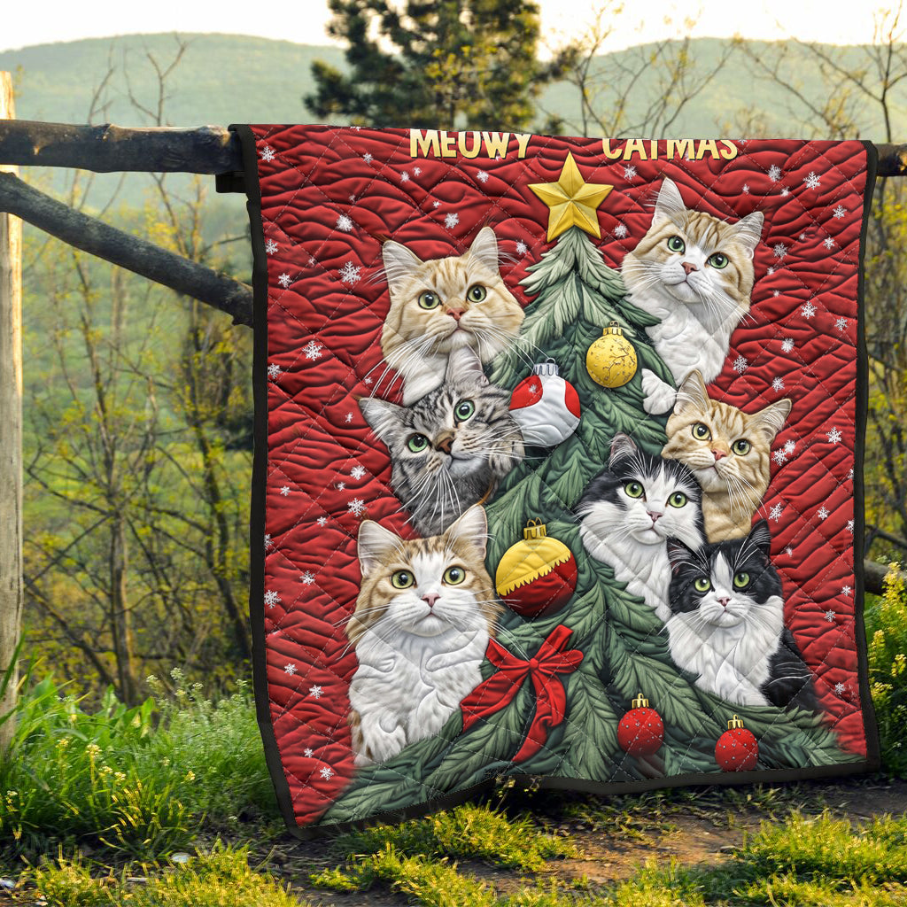 Mewoy Catmas - Personalized Cat Quilt
