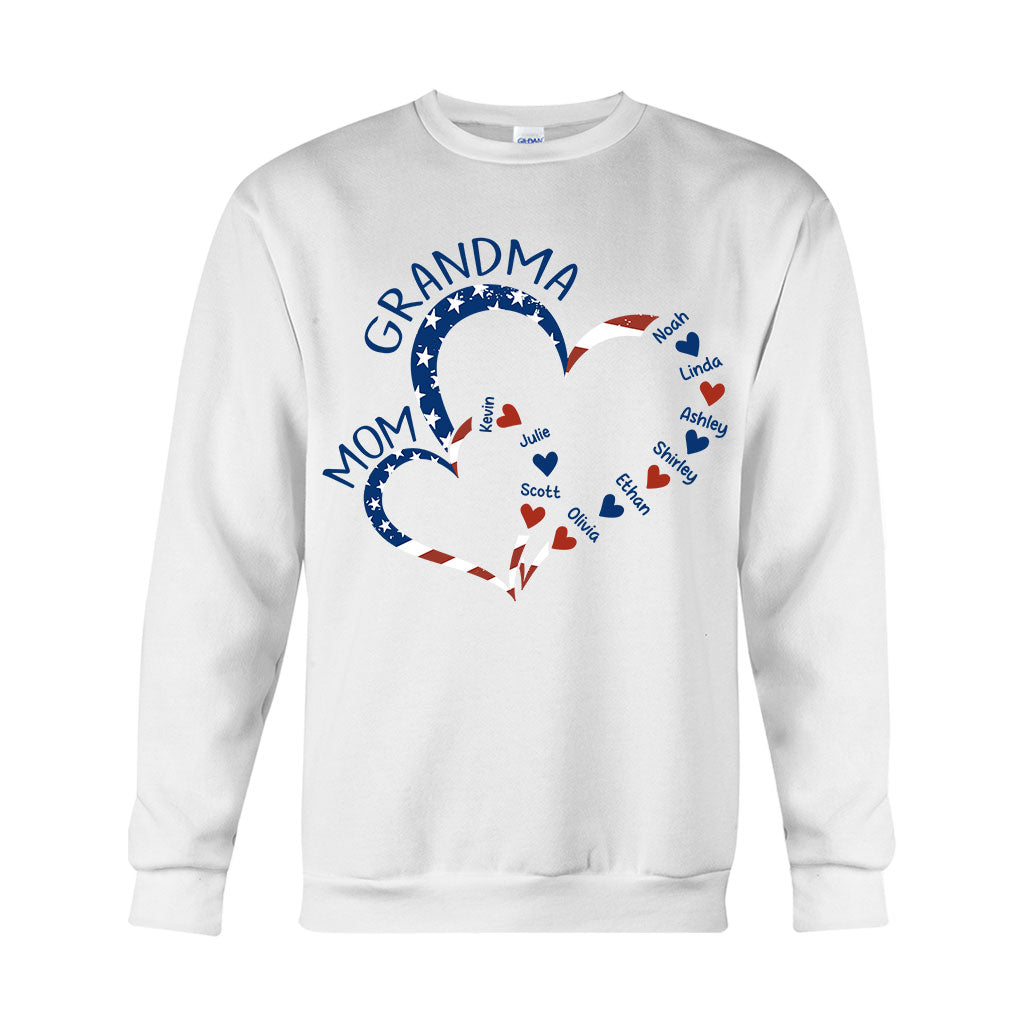 D'abord maman, maintenant grand-mère - T-shirt et sweat à capuche personnalisés pour grand-mère