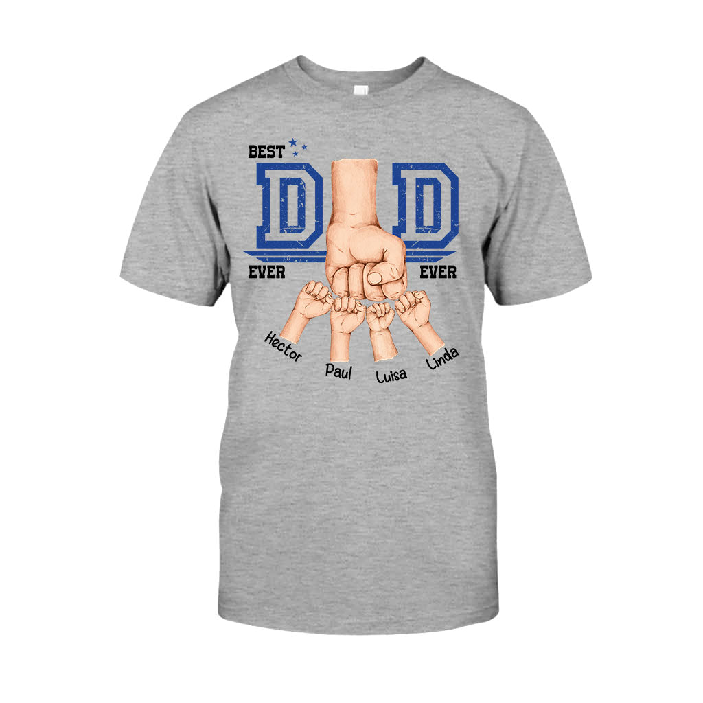 Daddy's Team Fist Bump - Personalized Father T-shirt And Hoodie