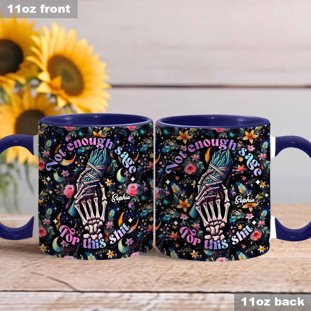 Not Enough Sage - Personalized Witch Accent Mug