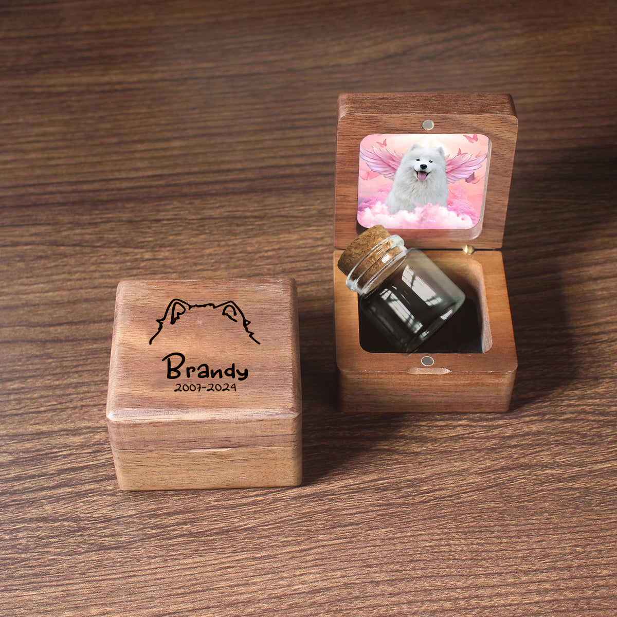 Tu me manques beaucoup - Souvenir personnalisé en fourrure de chien