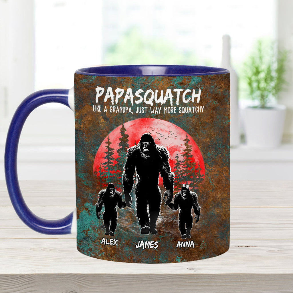 Grandpasquatch - Personalized Father Accent Mug