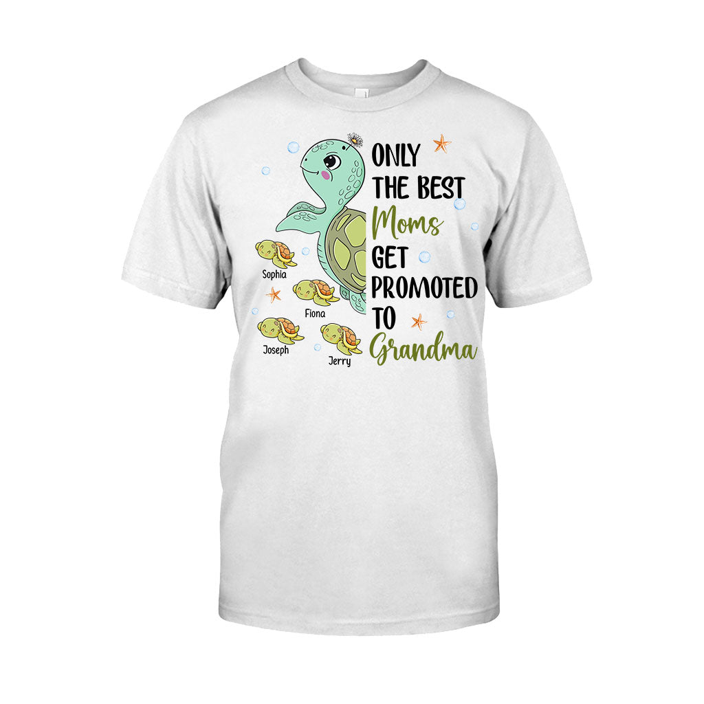 Nur die besten Mütter werden zur Oma befördert – Personalisiertes Oma-T-Shirt und Hoodie