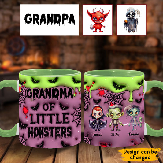 Grand-père des petits monstres (tous titres) - Mug personnalisé « Grand-père »