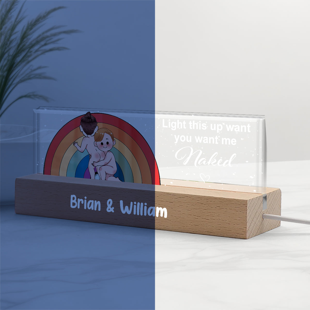 Light This Up - Personalized LGBT Support Custom LED Night Light