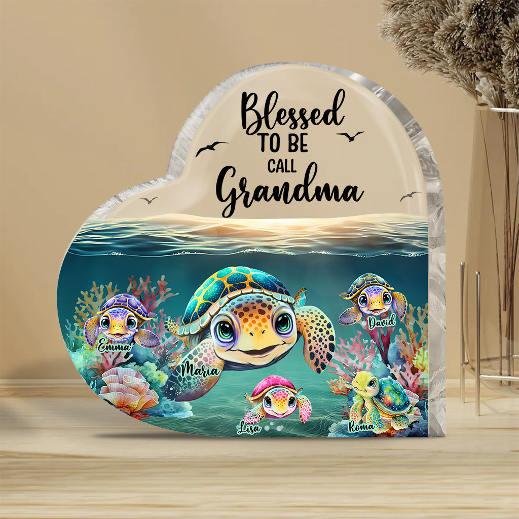 Blessed To Be Called Grandma/Nana/Gigi - Personalized Grandma Custom Shaped Acrylic Plaque