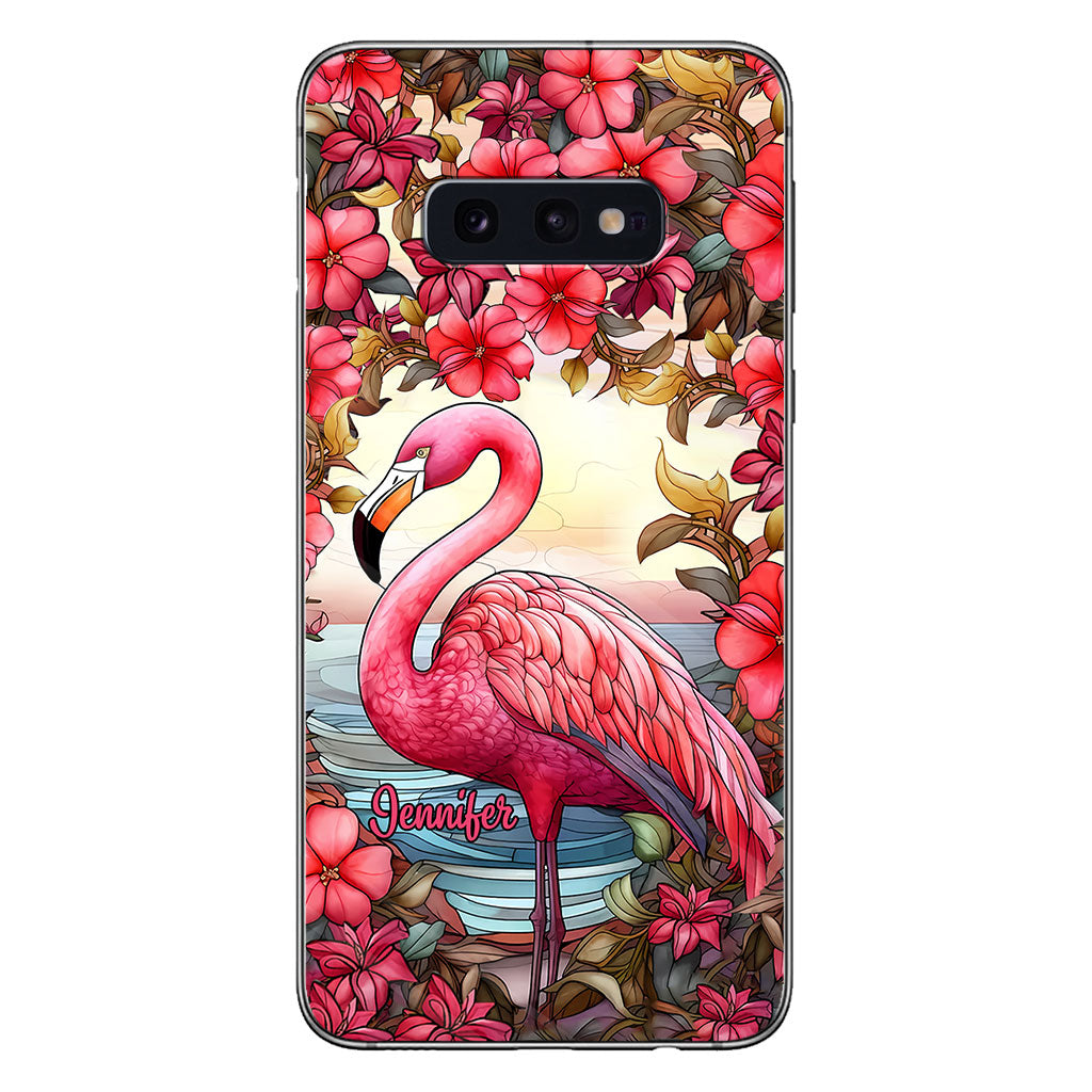 Love Flamingos - Personalized Flamingo Phone Case