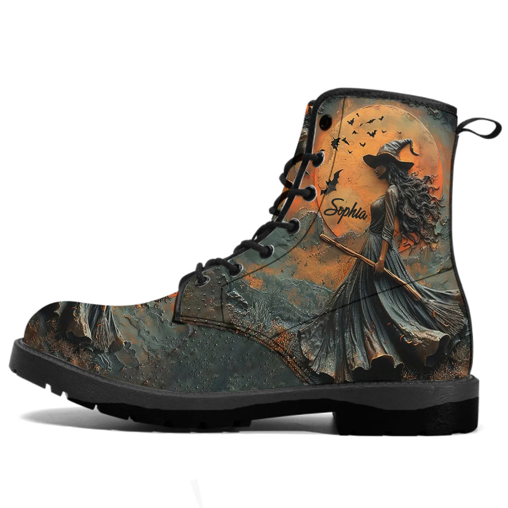 Beautiful Witch - Personalized Witch Leather Boots