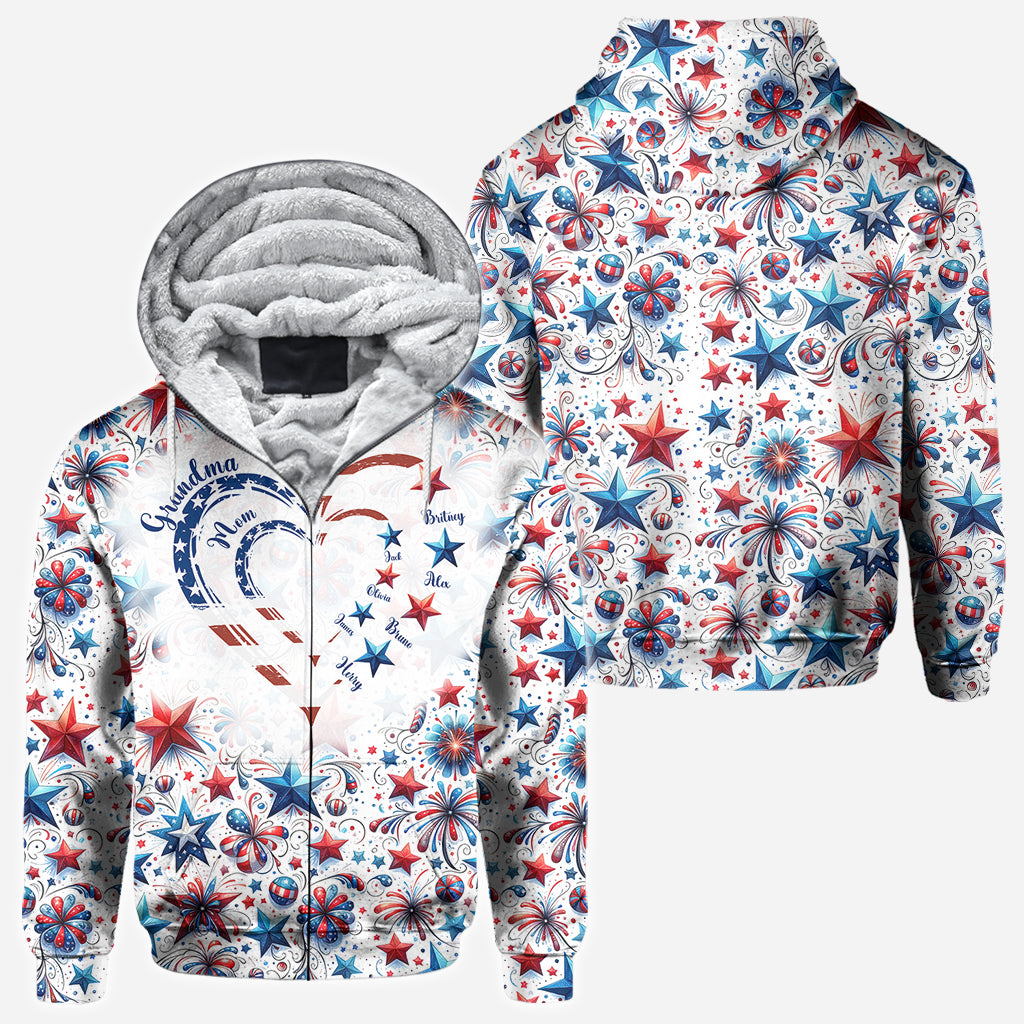 American Grandma - Personalized Grandma All Over Shirt