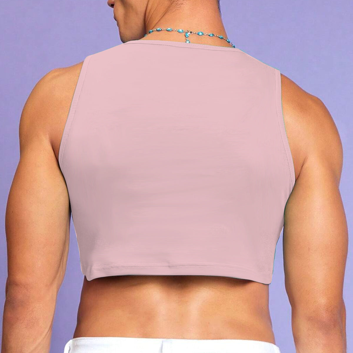 Be Kind Sign Language Rainbow Peace Sign - Personalized LGBT Support Crop Tank Top