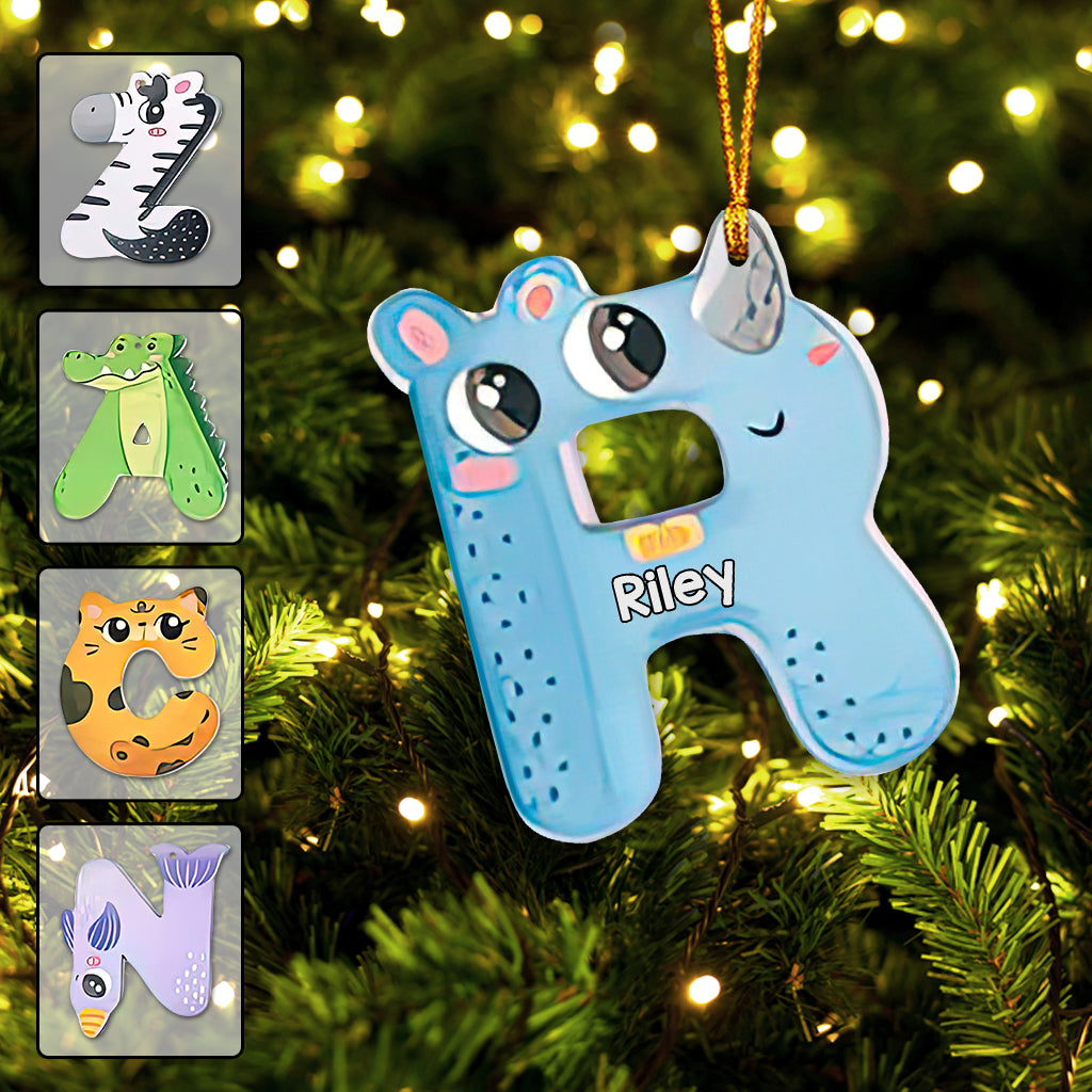 Cute Letters - Personalized Kid Ornament