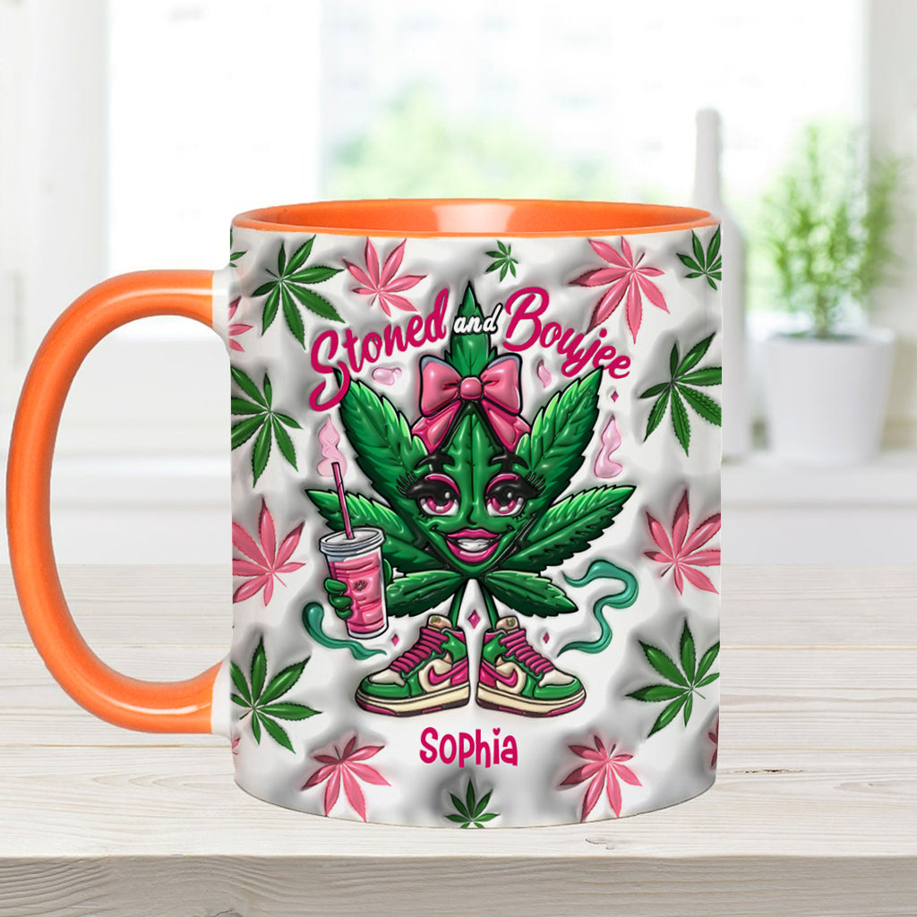 Stoned And Boujee - Personalized Weed Accent Mug