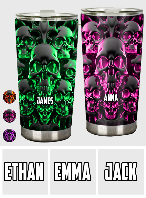 Melted Skull - Personalized Skull Tumbler