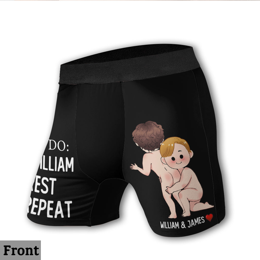 Liste de choses à faire - Boxers personnalisés pour hommes en soutien à la communauté LGBT