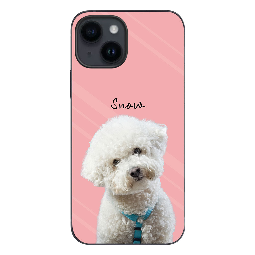 Lovely Dog Cat Pet Portrait - Personalized Dog Clear Phone Case