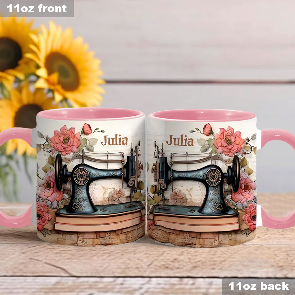 Sewing Machine - Personalized Sewing Accent Mug