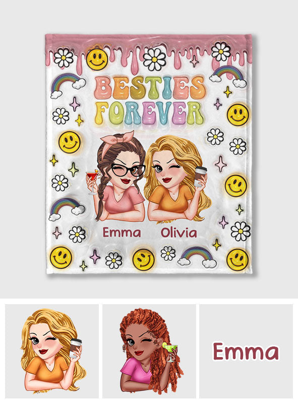 Meilleures amies pour toujours - Couverture personnalisée pour meilleures amies
