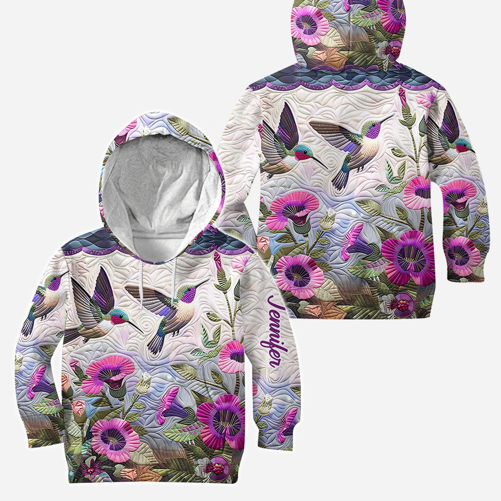 Beautiful Hummingbird - Personalized Hummingbird Hoodie and Leggings