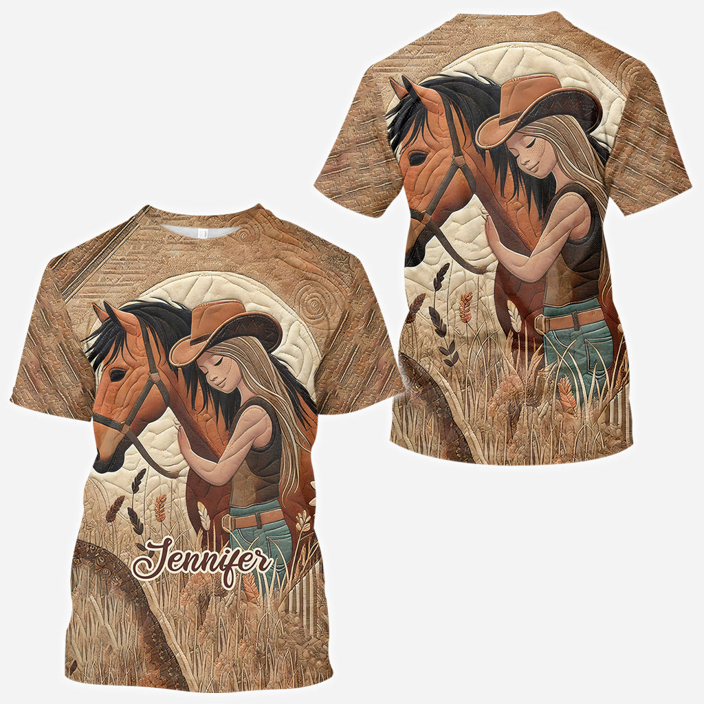 Amoureux des chevaux - T-shirt personnalisé avec motif cheval