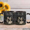 You &amp; Me - Personalized Skull Accent Mug