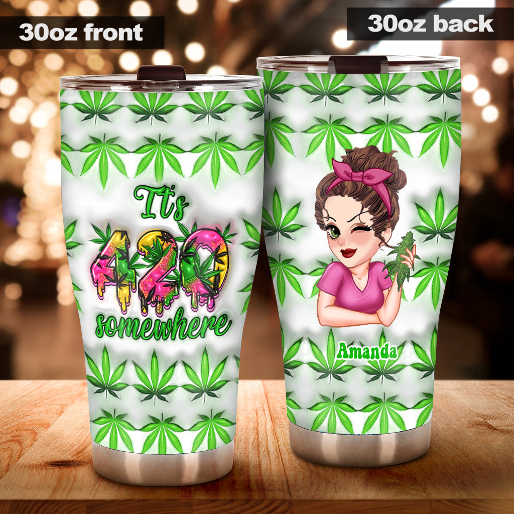 Irgendwo ist 420 – personalisierter Weed-Becher