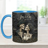 You &amp; Me - Personalized Skull Accent Mug