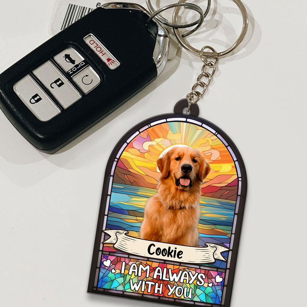 I'm Always With You - Personalized Dog Keychain