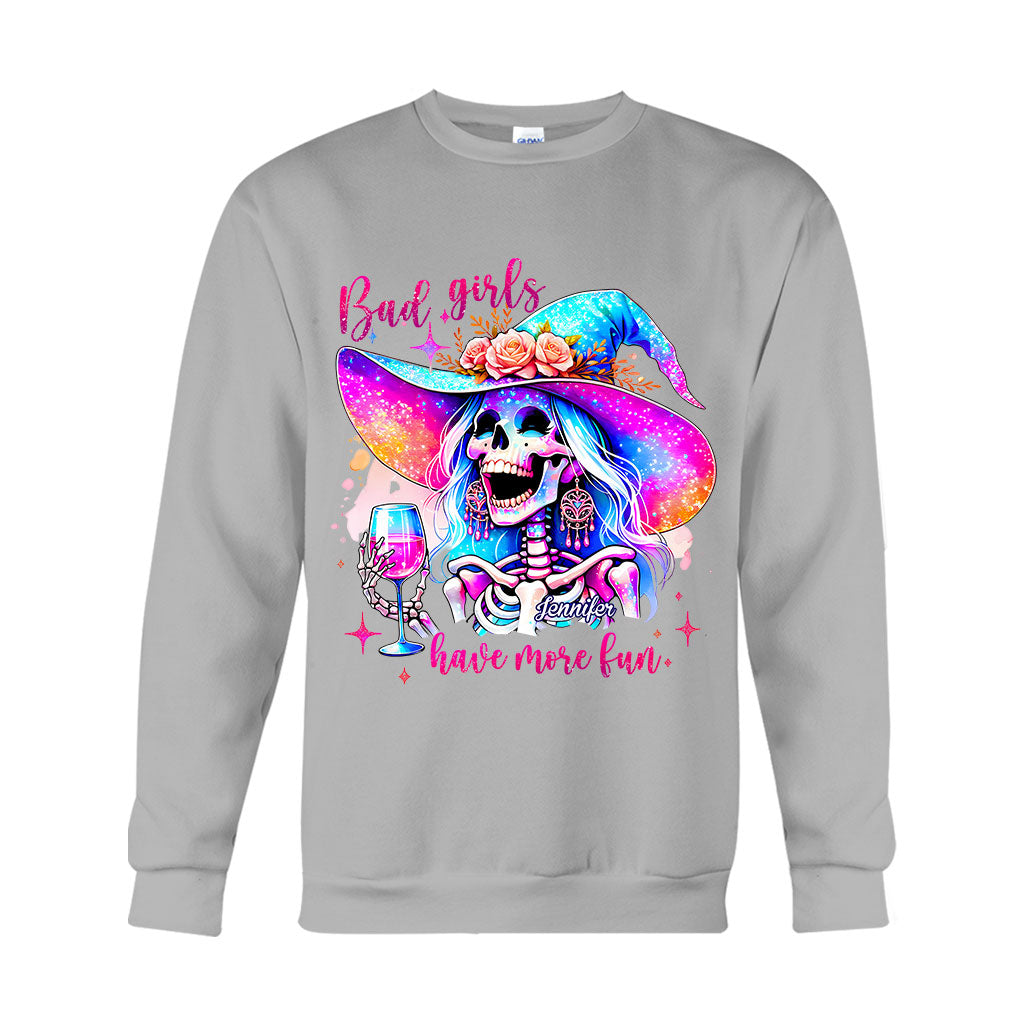 Bad Girls Have More Fun - Personalized Witch T-shirt And Hoodie