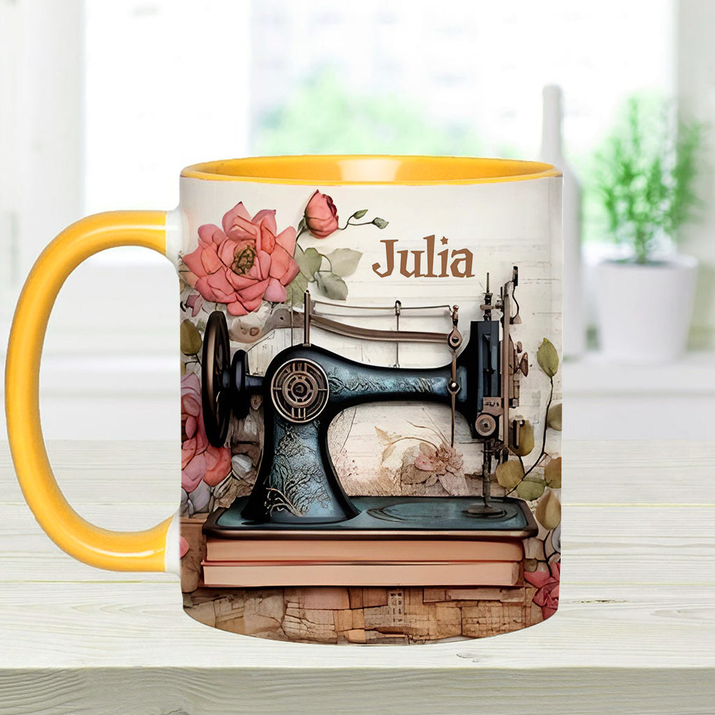 Sewing Machine - Personalized Sewing Accent Mug