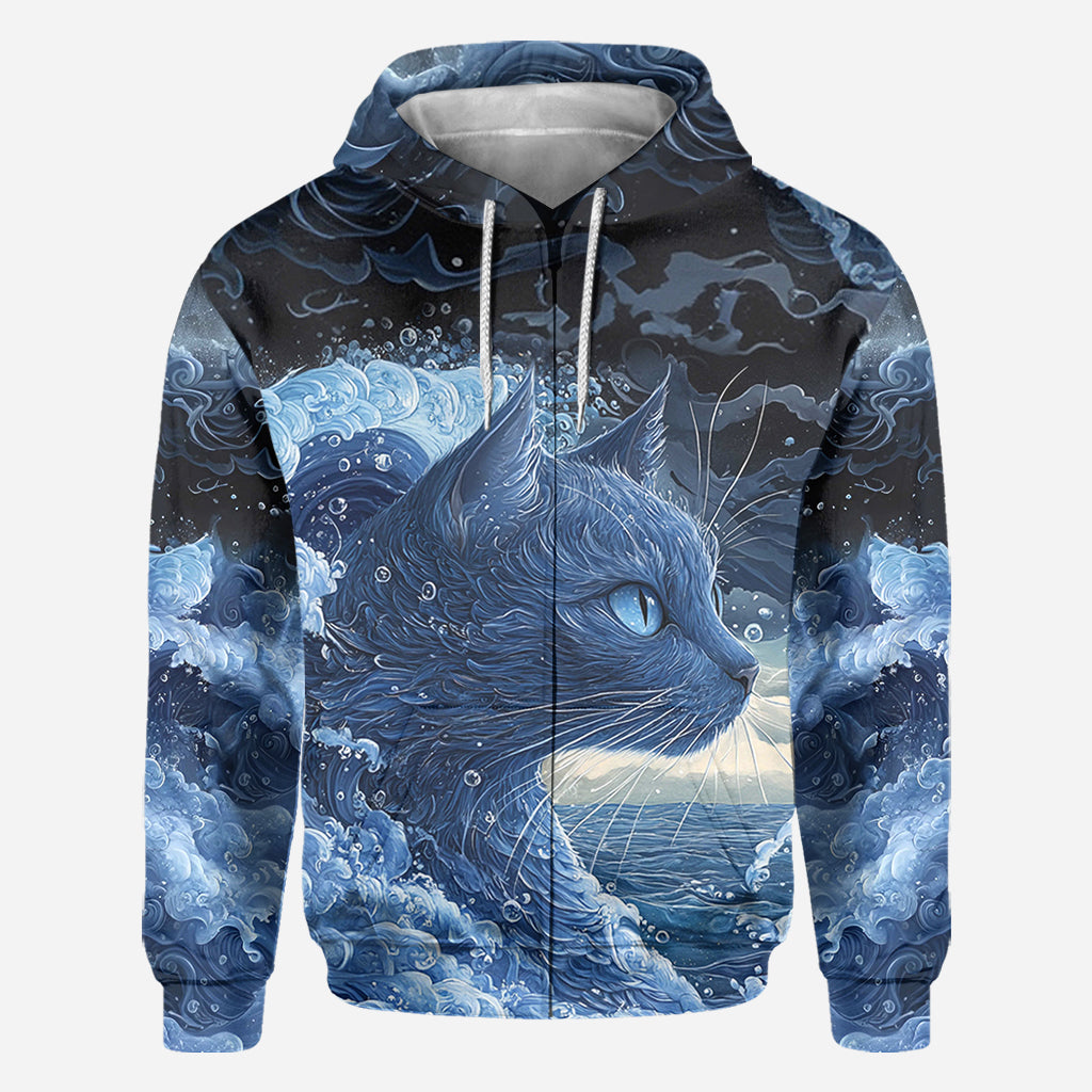 The Blue Cat Wave - Cat All Over Shirt