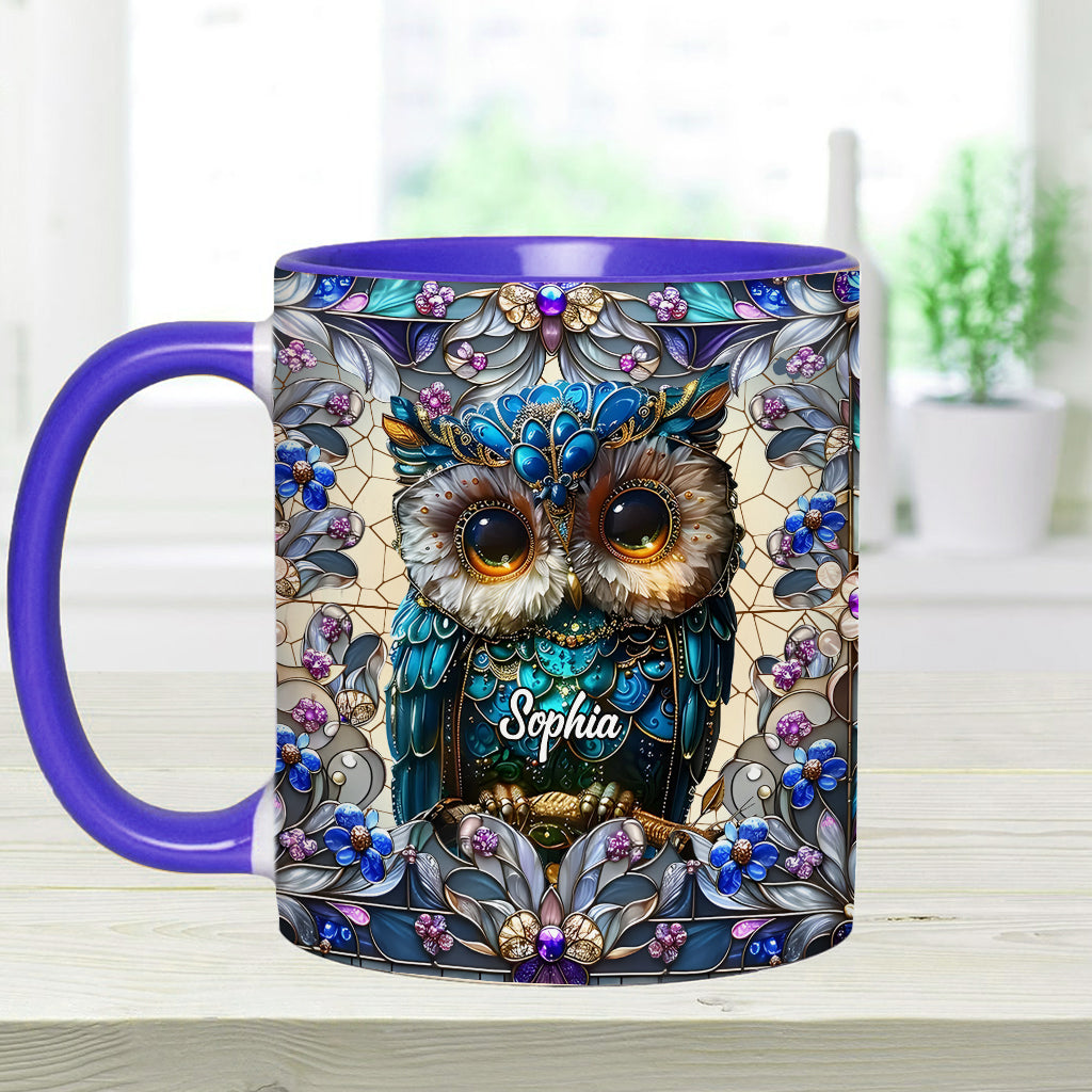 Charming Owl - Personalized Owl Accent Mug