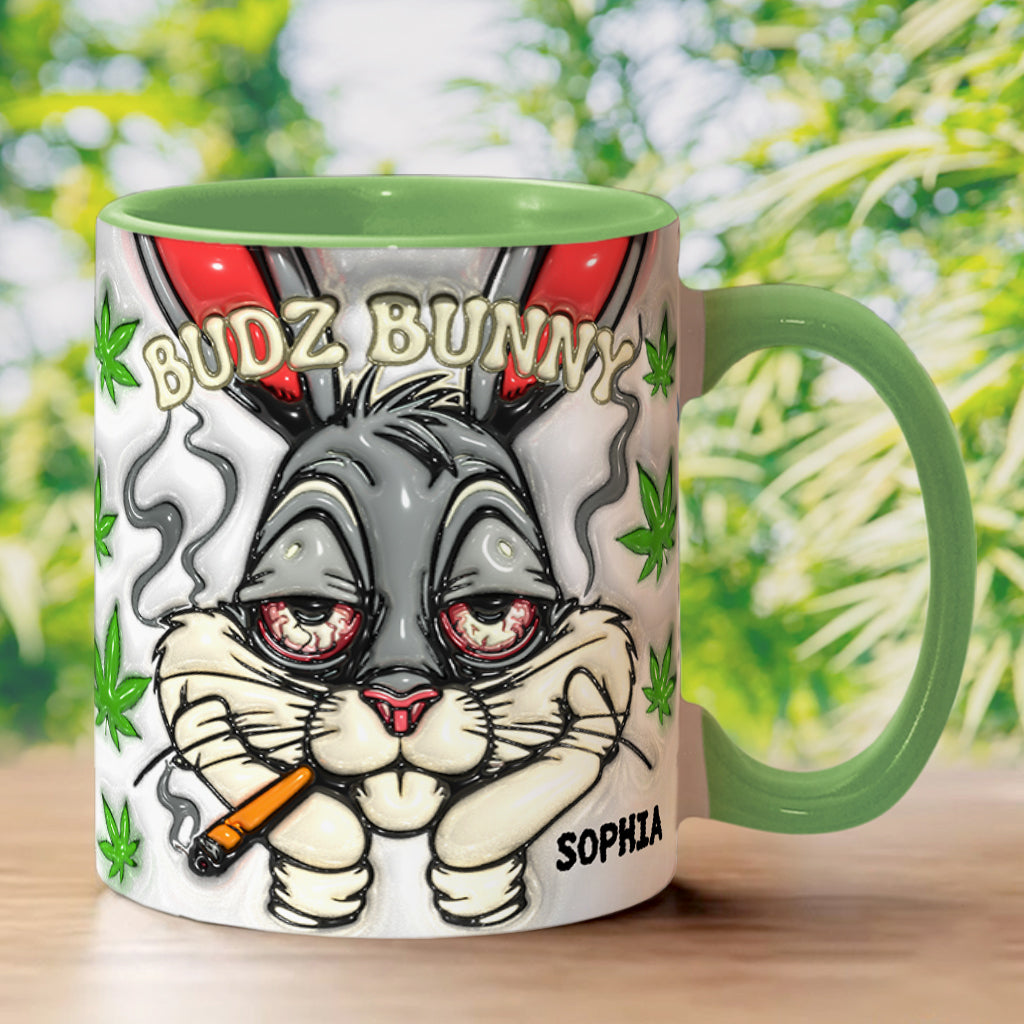 Dope Bunny – Personalisierter Becher mit Weed-Akzent