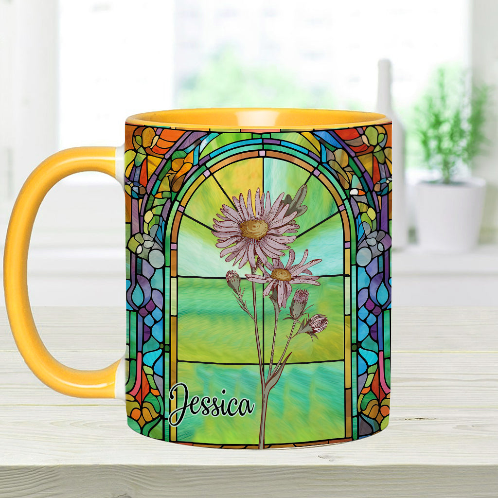 Soyez votre propre fleur de naissance magnifique - Mug personnalisé