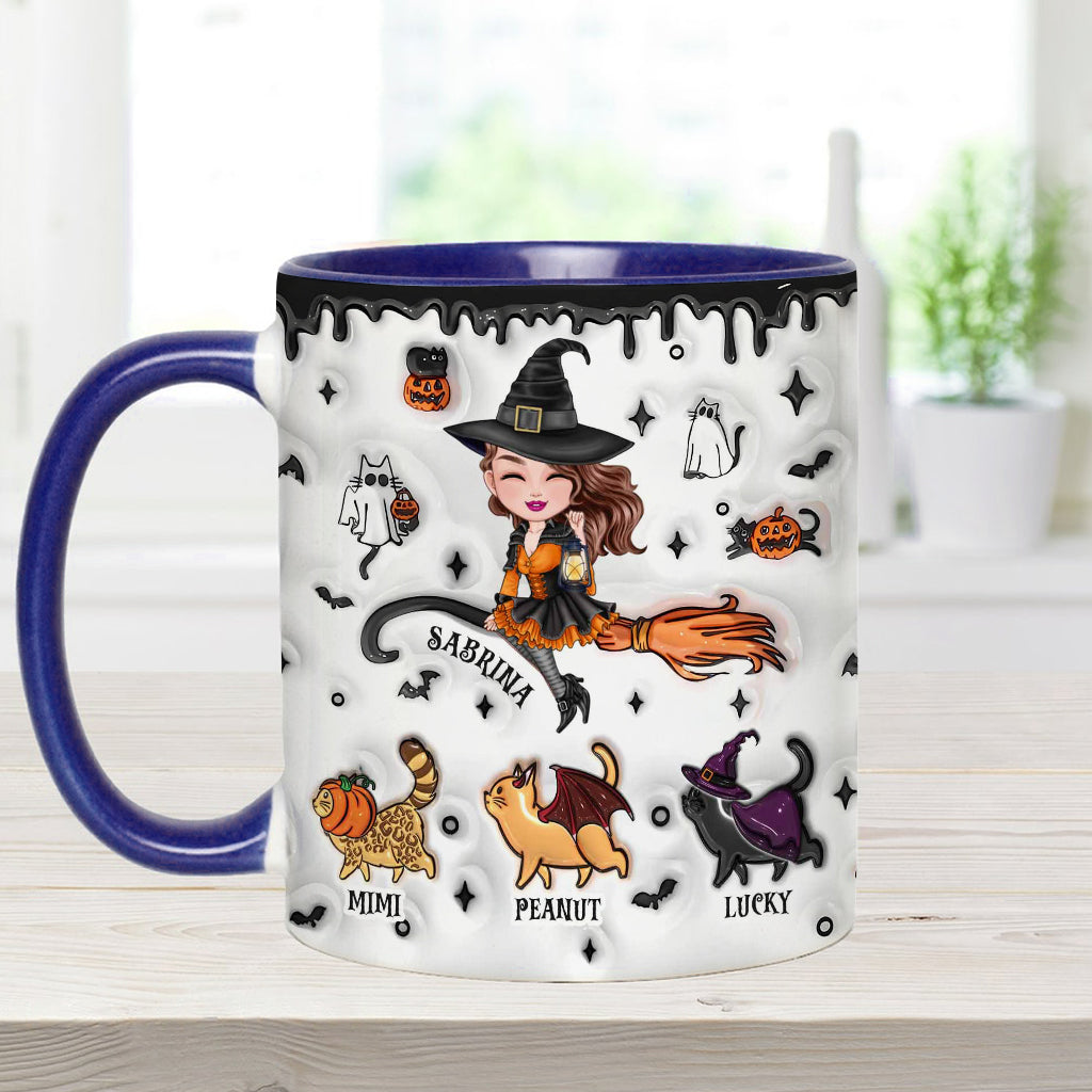 Halloween Is Better With A Cat - Personalized Cat Accent Mug