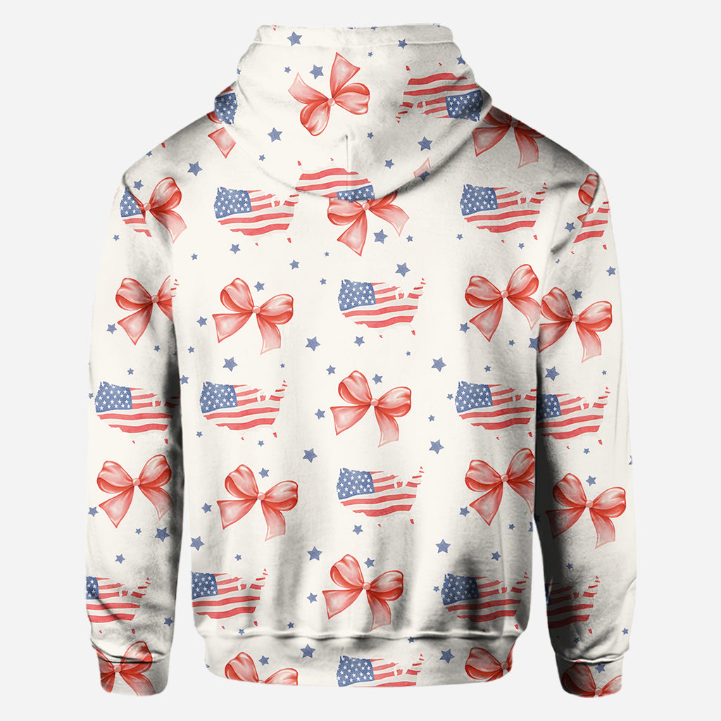 Coquette American Girl - Personalisiertes T-Shirt zum Unabhängigkeitstag/4. Juli