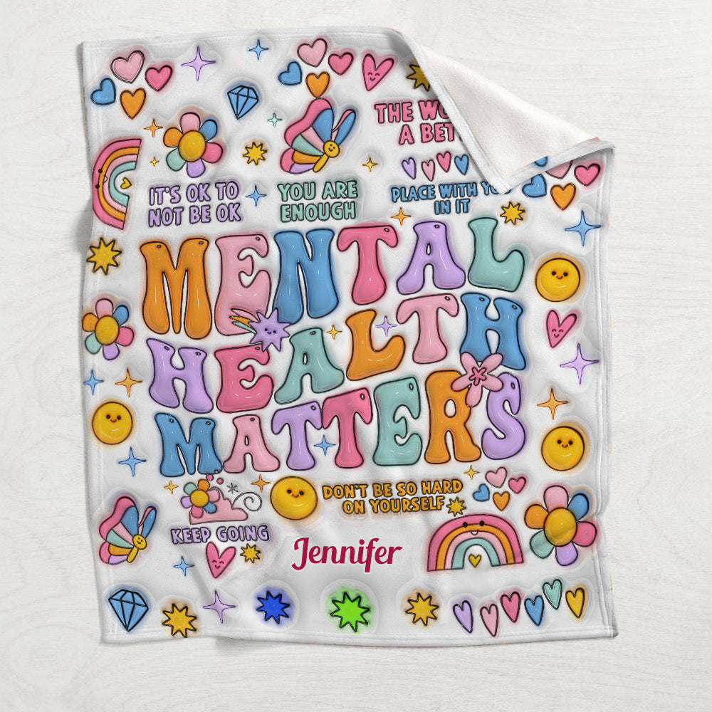 Mental Health Matter - Personalized Mental Health Awareness Blanket