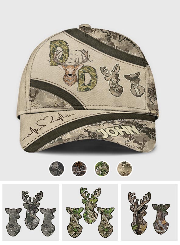 Hunter Dad Deer Hunting - Personalized Hunting Classic Cap