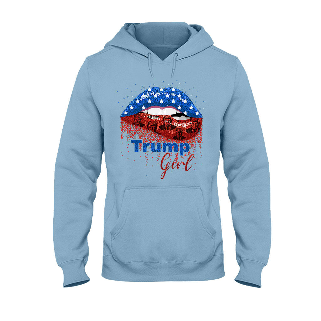 American Lips Trump Girl 2024 – T-Shirt und Hoodie