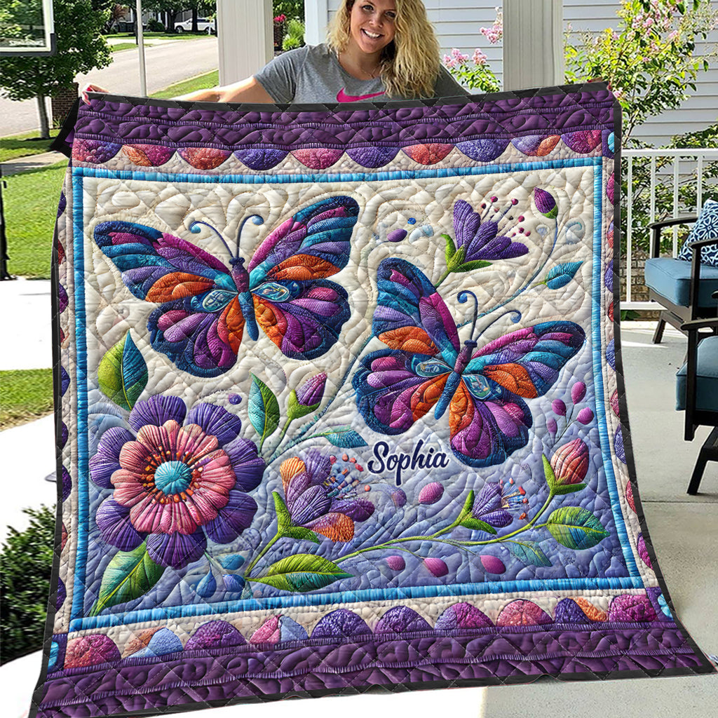 Beautiful Butterfly - Personalized Butterfly Quilt
