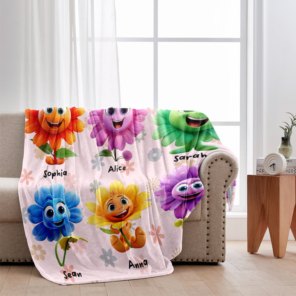 Grandma's Garden - Personalized Grandma Blanket