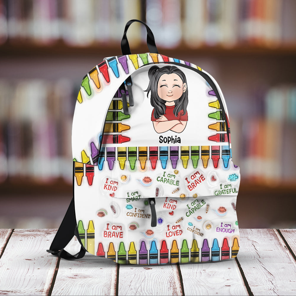 I Am Brave - Personalized Kid Backpack